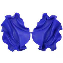 Satin klarblå