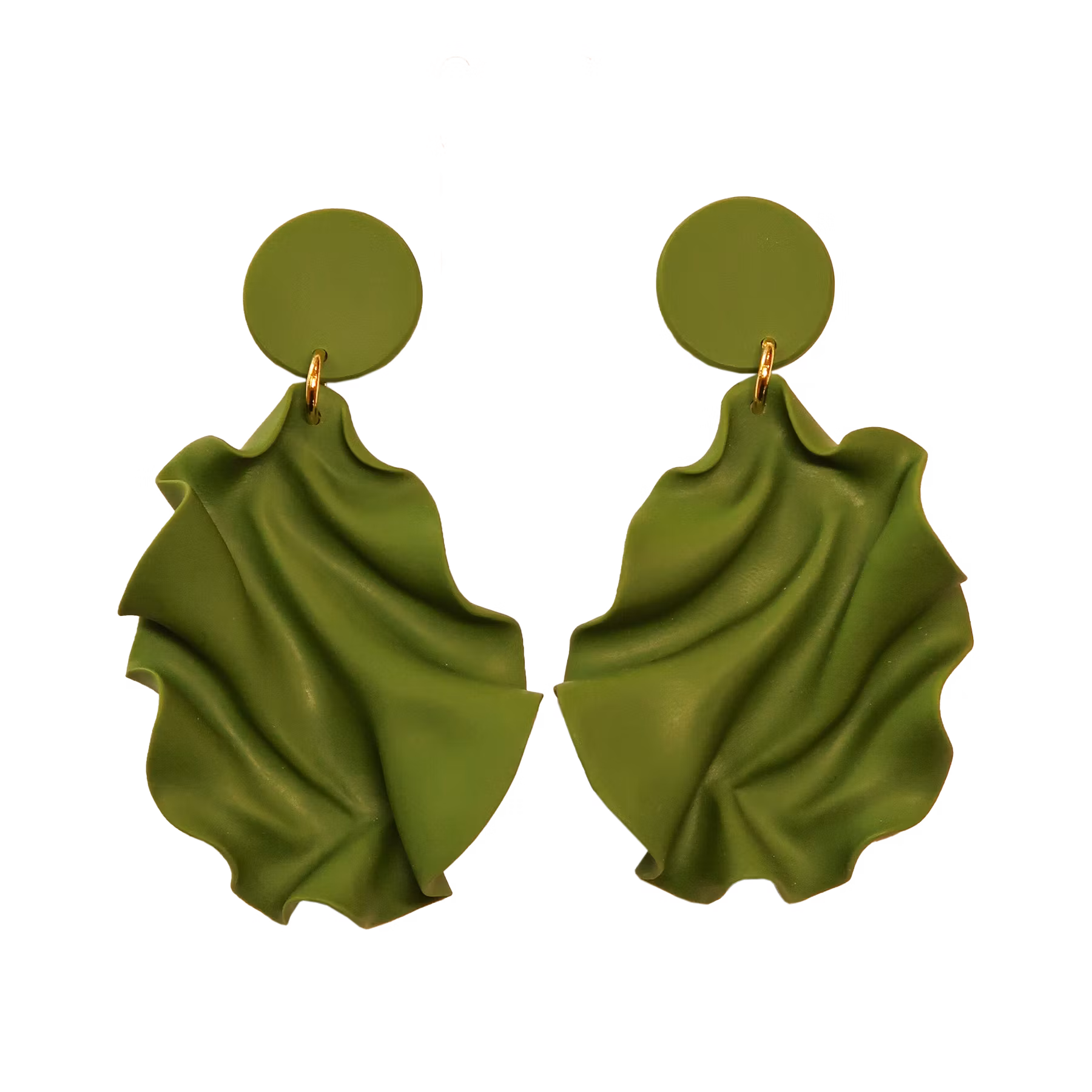 Satin round top MINI olivgrön