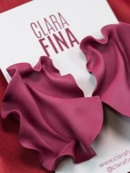 Satin Burgundy (reclaimed clay OOAK)
