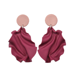 Satin Round top Mini Burgundy/gammelrosa (reclaimed clay OOAK)