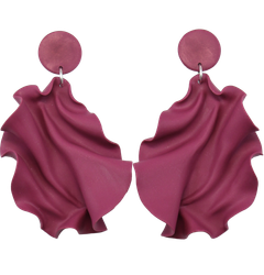 Satin Round top Burgundy (reclaimed clay OOAK)
