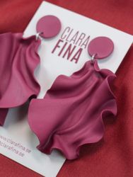 Satin Round top Burgundy (reclaimed clay OOAK)