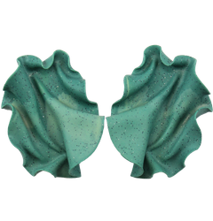 Satin Blågrön prickig marmorering (reclaimed clay OOAK)