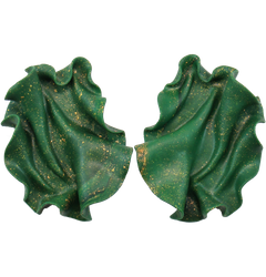 Satin Grön guldig marmorering (reclaimed clay OOAK)