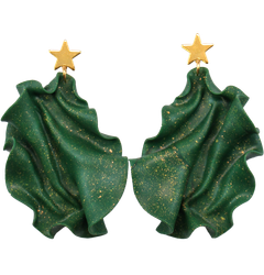 Satin Star top Grön guldig marmorering (reclaimed clay OOAK)