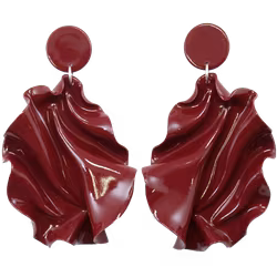 Satin Round top Vinröd blank