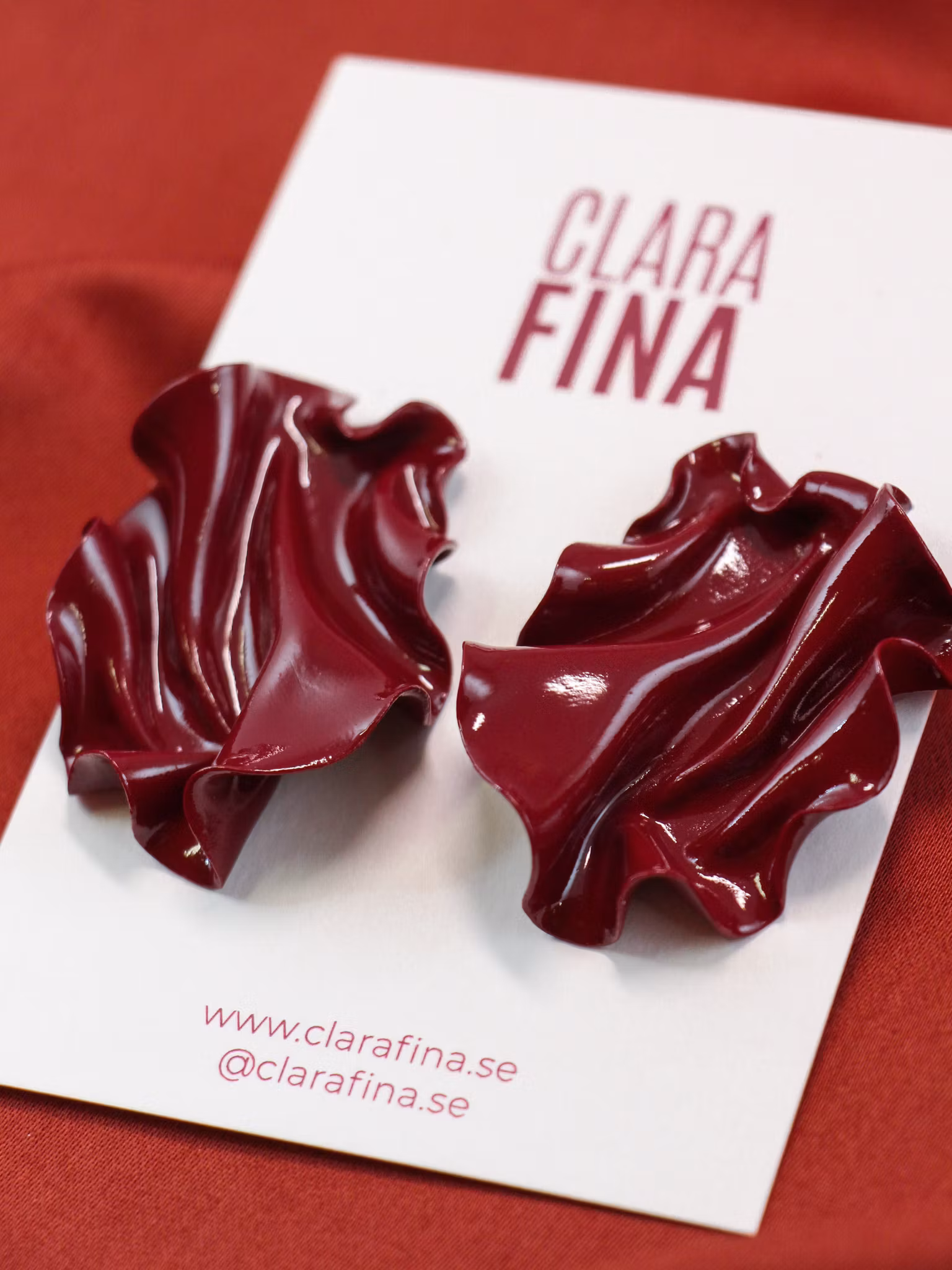 Satin Mini Vinröd blank