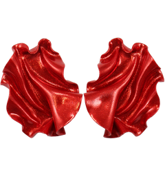 Satin Rött glitter