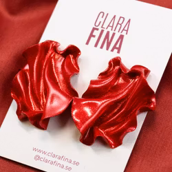 Satin Mini Rött glitter
