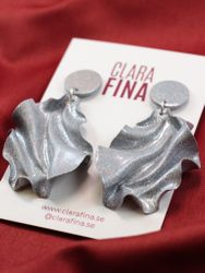 Satin Round top Mini silverglitter