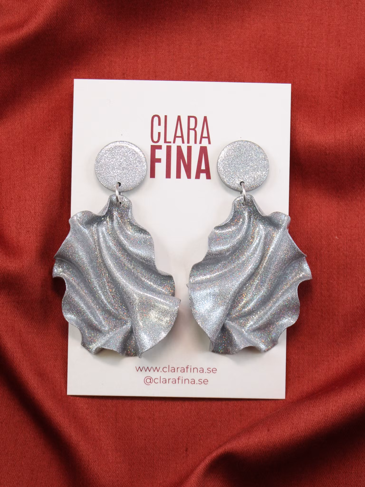 Satin Round top Mini silverglitter