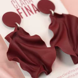 Satin round top MINI vinröd matt