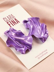 Satin MINI lila glitter