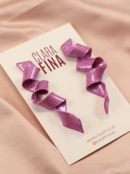 Ribbon rosa holografiskt glitter