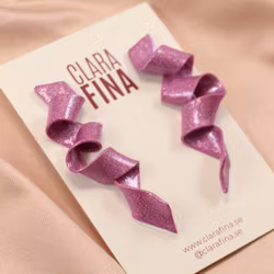 Ribbon rosa holografiskt glitter