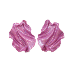 Satin MINI rosa holografiskt glitter