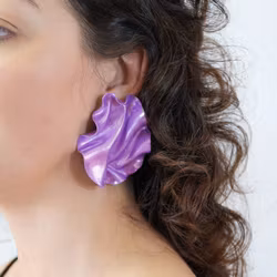 Satin lila glitter