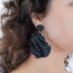 Satin round top svart matt