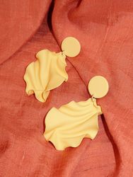 Satin round top MINI ljusgul