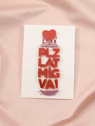 SAMPLE (SINGEL 1 st) PLZ LÅT MIG VA! Röd och rosa