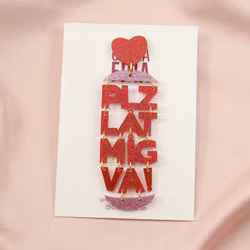 SAMPLE (SINGEL 1 st) PLZ LÅT MIG VA! Röd och rosa