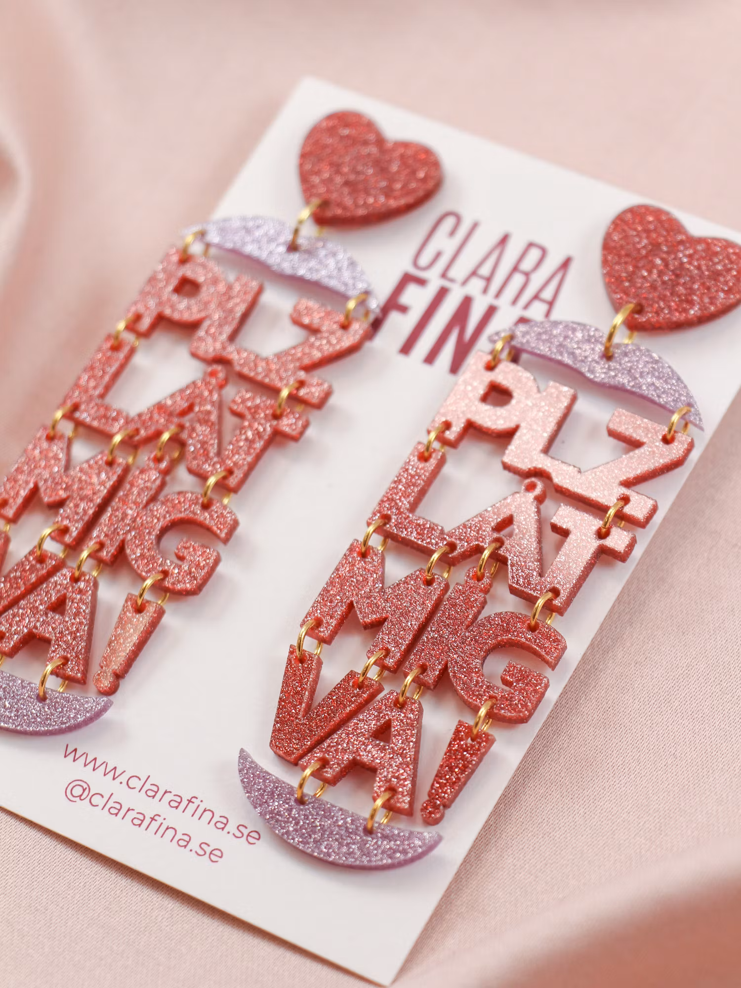 SAMPLE SOLBLEKT PLZ LÅT MIG VA! Röd och rosa