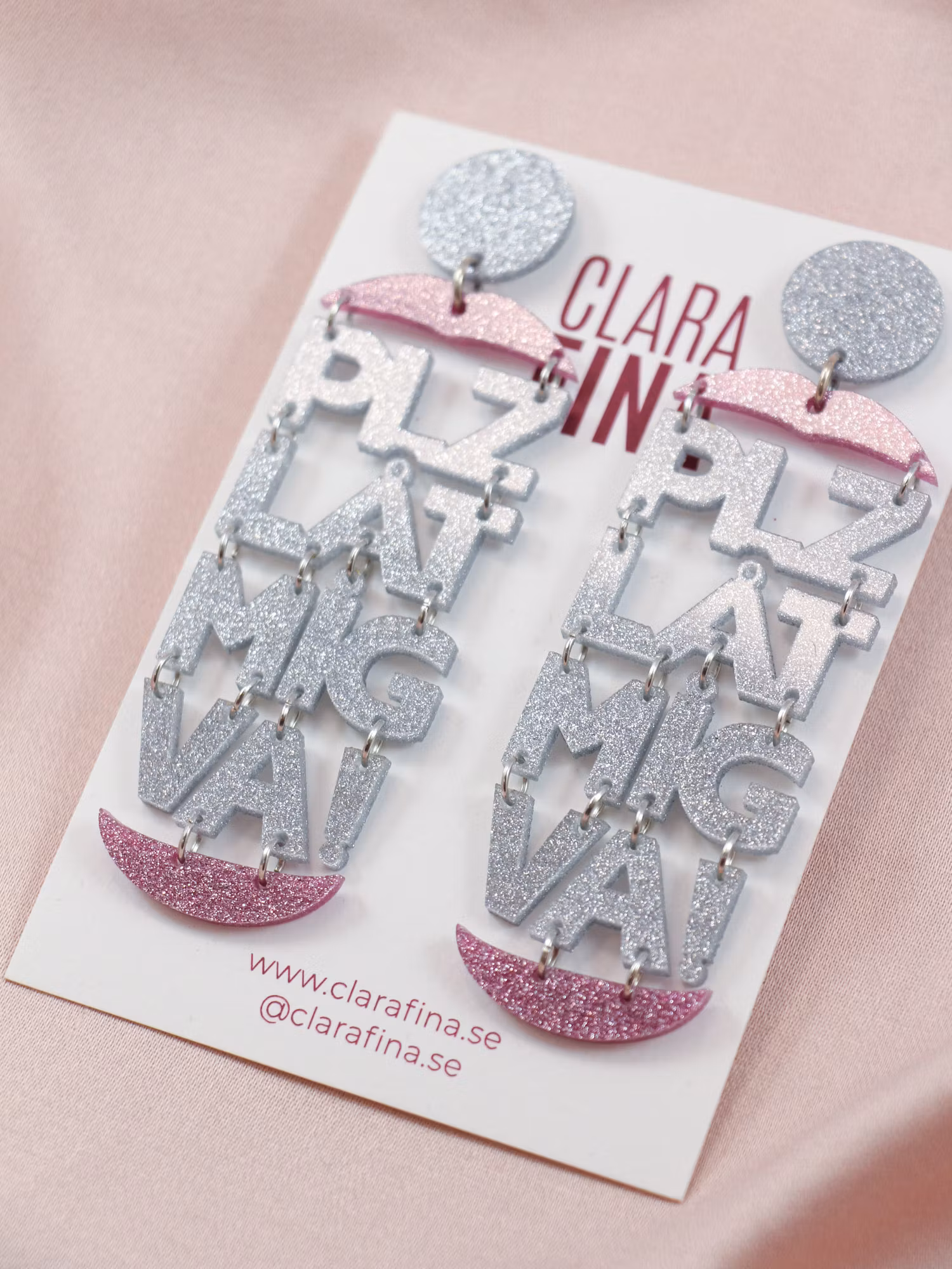 SAMPLE PLZ LÅT MIG VA! Silver och rosa