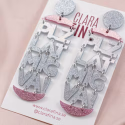 SAMPLE PLZ LÅT MIG VA! Silver och rosa