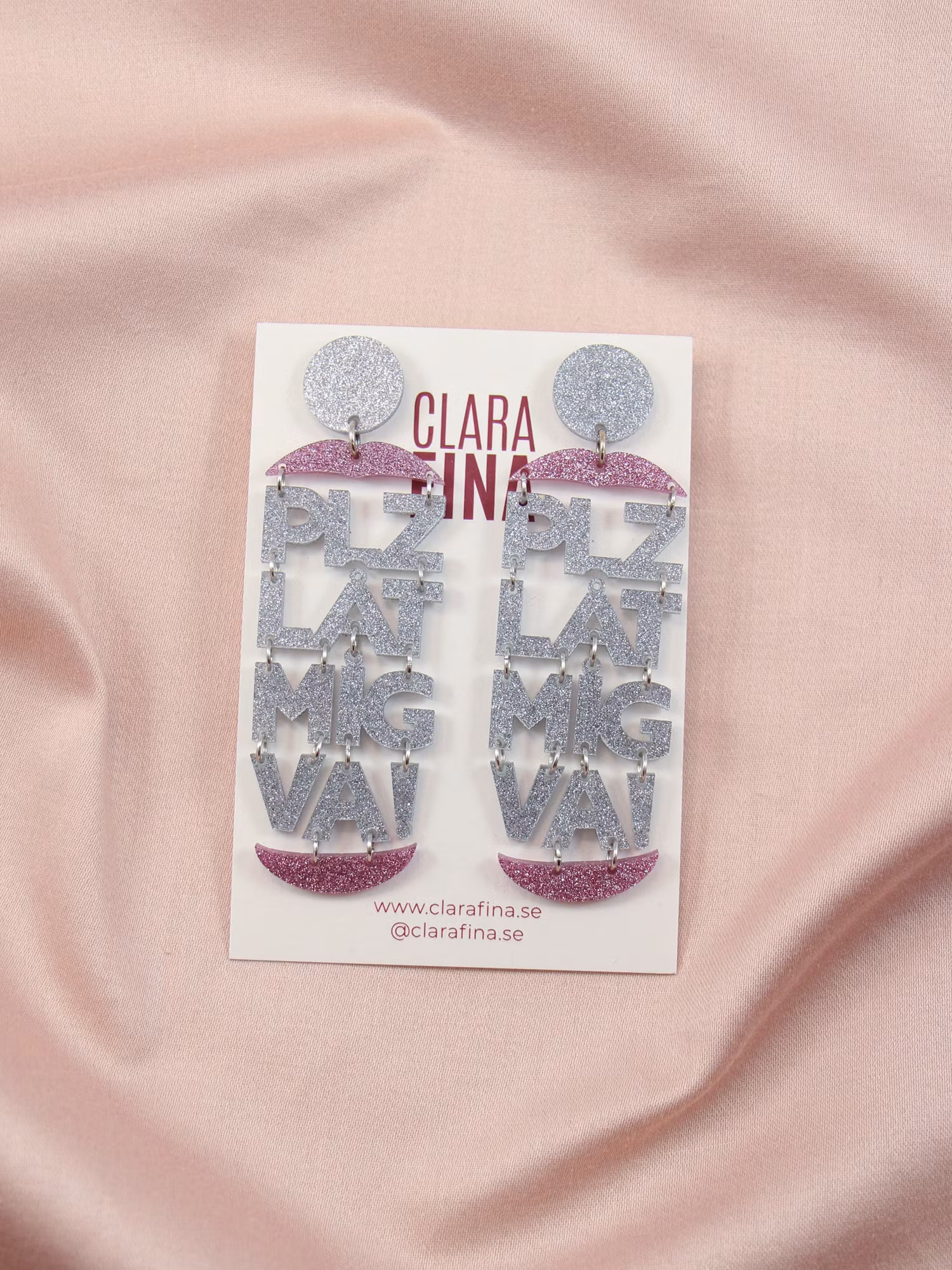 SAMPLE PLZ LÅT MIG VA! Silver och rosa