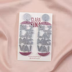 SAMPLE PLZ LÅT MIG VA! Silver och rosa