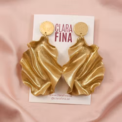 SAMPLE Satin Round top guldglitter