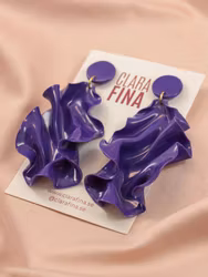 SAMPLE Satin Round top mörklila blank