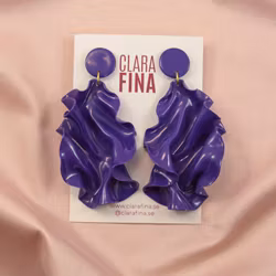 SAMPLE Satin Round top mörklila blank