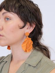 Satin round top Varm orange