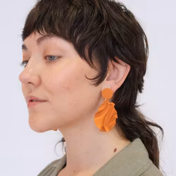 Satin round top MINI Varm orange