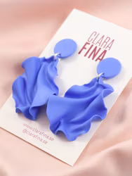 Satin round top MINI blålila OOAK