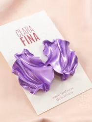 Satin MINI lila glitter