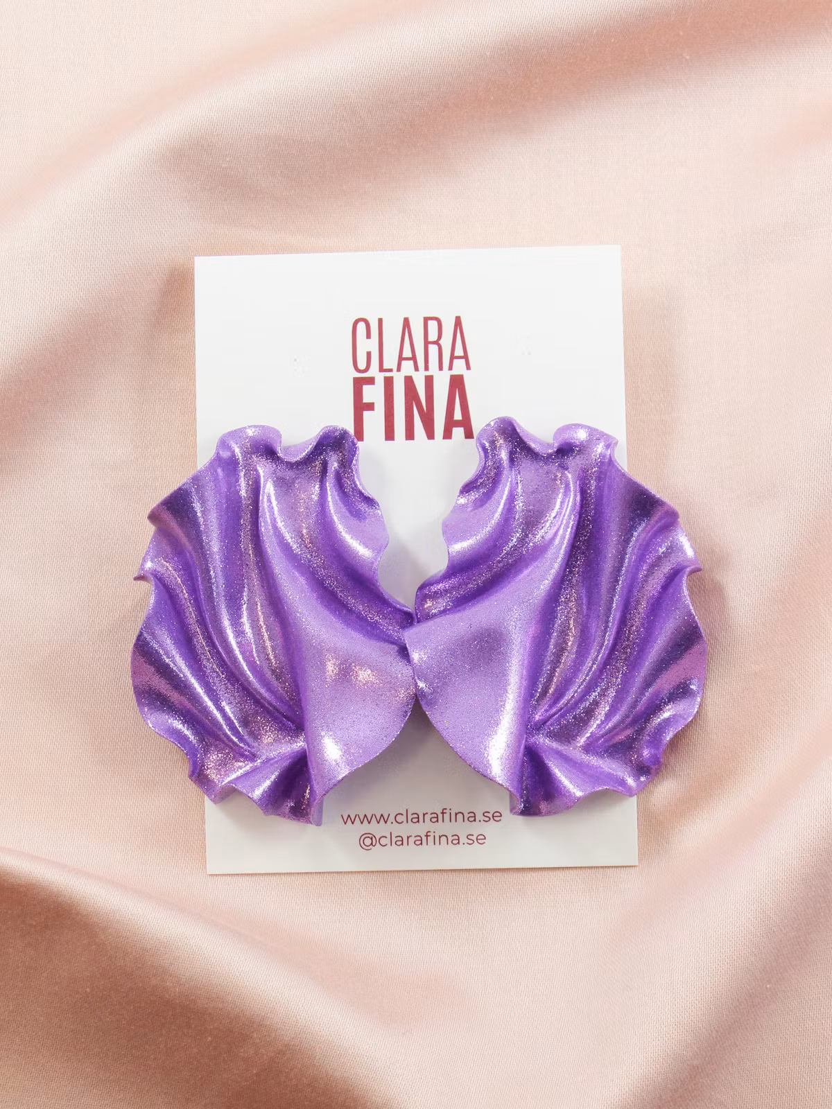 Satin MINI lila glitter