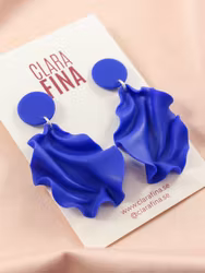 Satin round top MINI klarblå