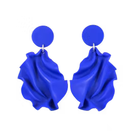 Satin round top MINI klarblå