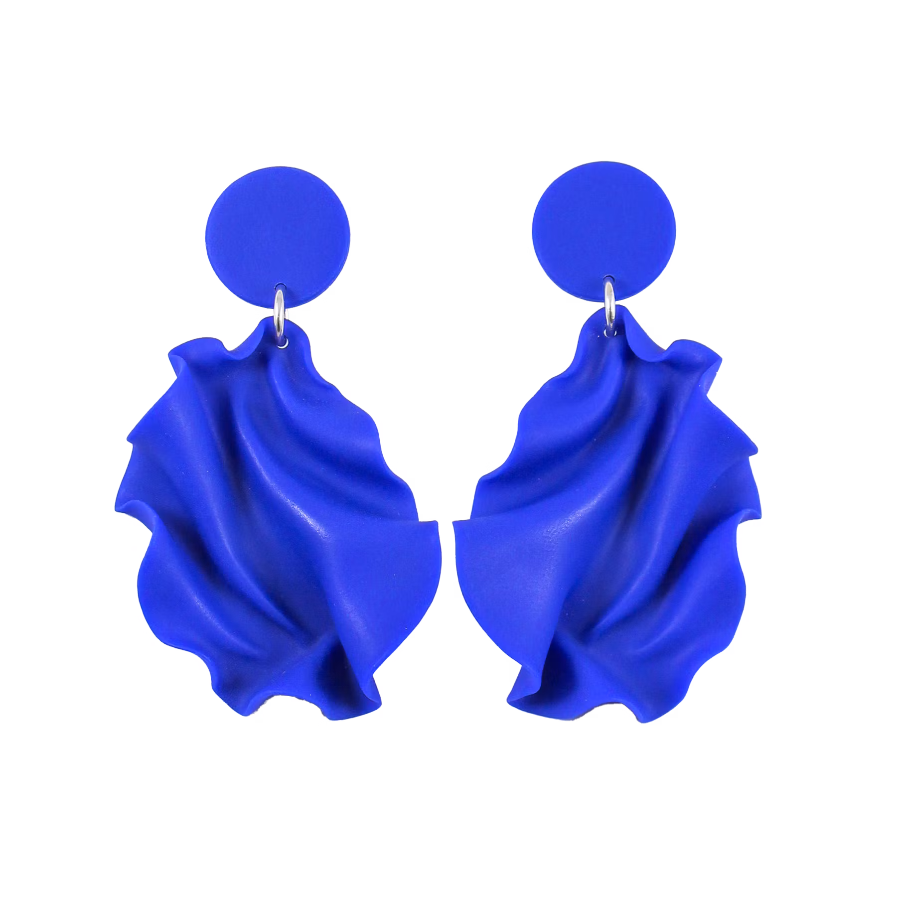 Satin round top MINI klarblå