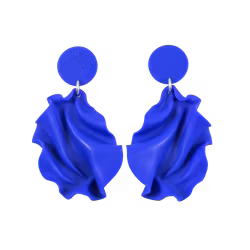 Satin round top MINI klarblå