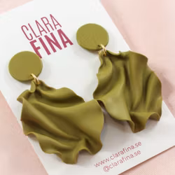 Satin round top MINI olivgrön