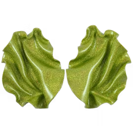 Satin limegrönt holografiskt glitter