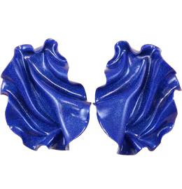 Satin blått glitter