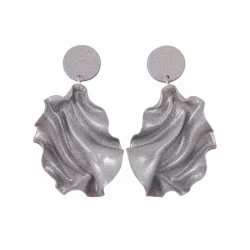 Satin Round top Mini silverglitter