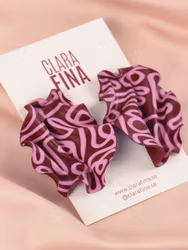 Satin Swirl Vinröd/rosa