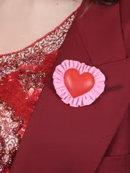 Volanghjärta Brosch