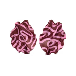 Satin MINI Swirl Vinröd/rosa