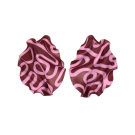 Satin MINI Swirl Vinröd/rosa